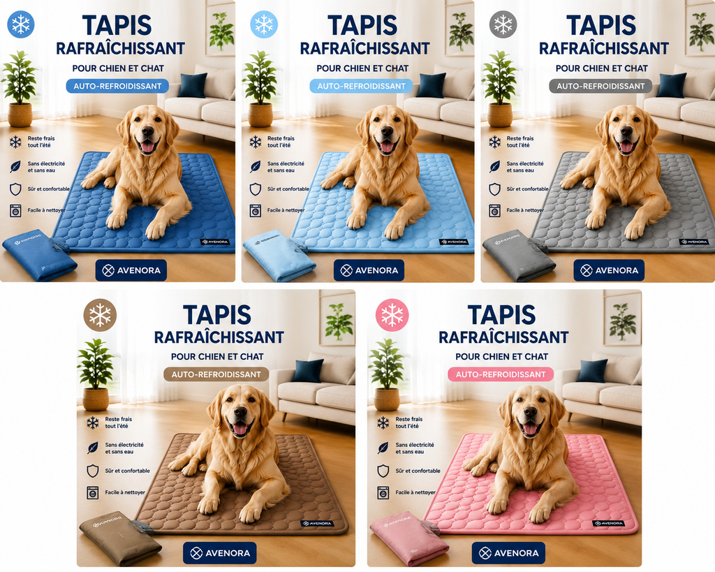 Tapis Rafraîchissant pour Chien et Chat Auto-refroidissant / AVENORA