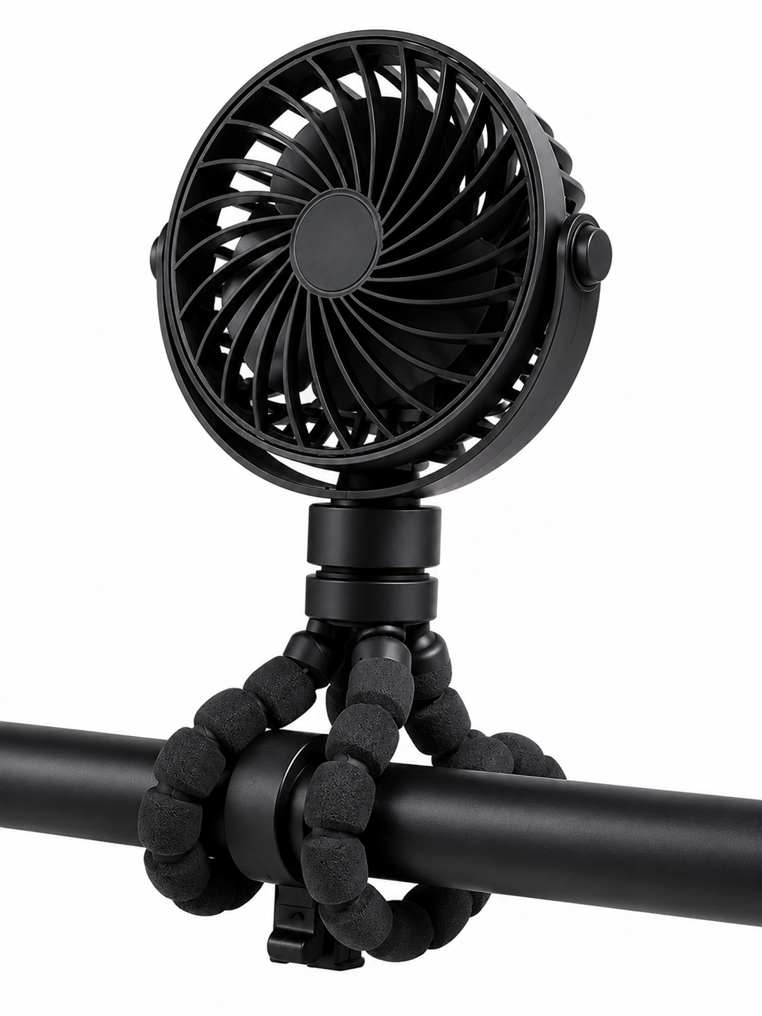 Mini-ventilateur portable en forme de pieuvre pour poussette